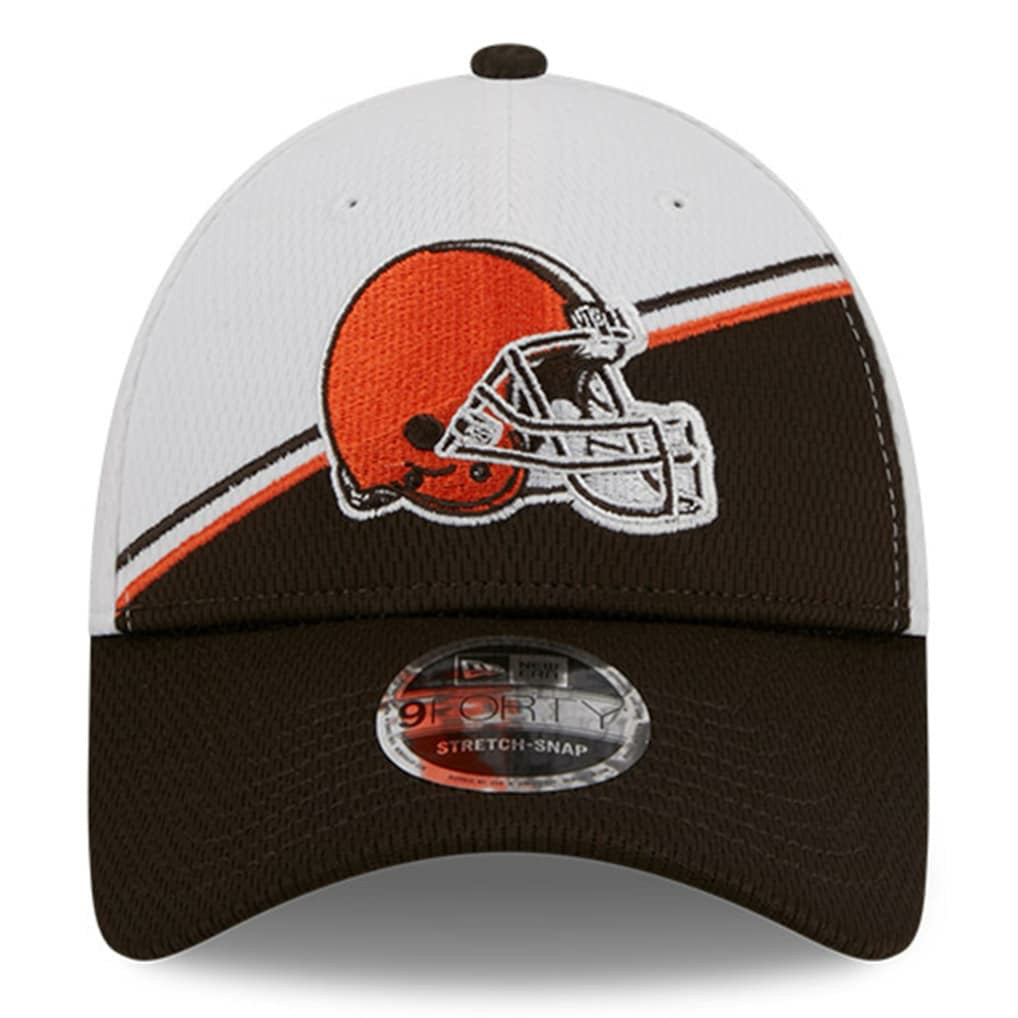 Cleveland Browns New Era 2023 Sideline 9FORTY Adjustable Hat - White/Brown online