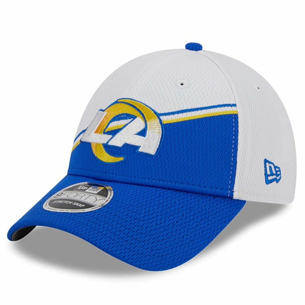Los Angeles Rams New Era 2023 Sideline 9FORTY Adjustable Hat - White/Royal outlet