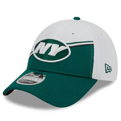 New York Jets New Era 2023 Sideline 9FORTY Adjustable Hat - White/Green online