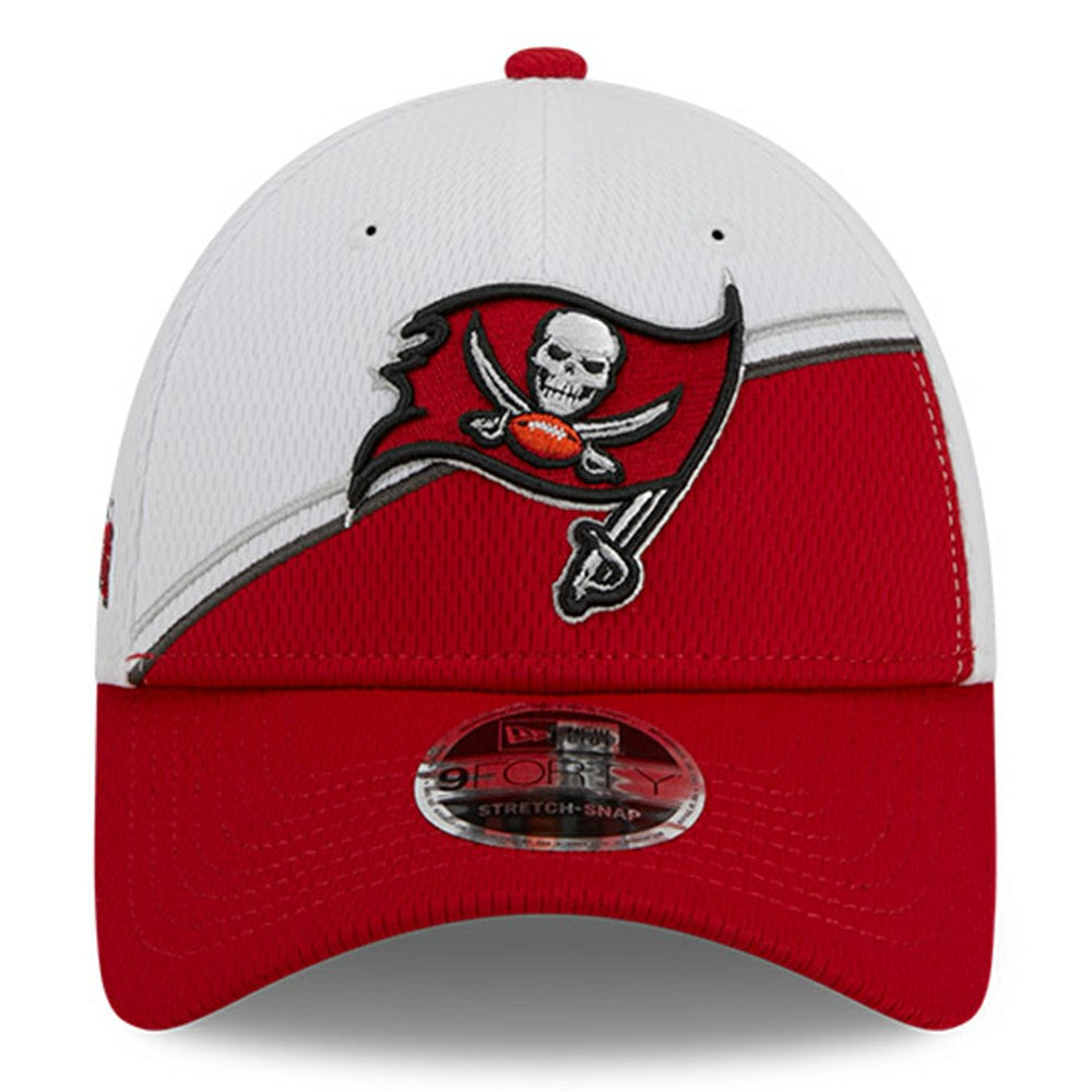Tampa Bay Buccaneers New Era 2023 Sideline 9FORTY Adjustable Hat - White/Red cheap