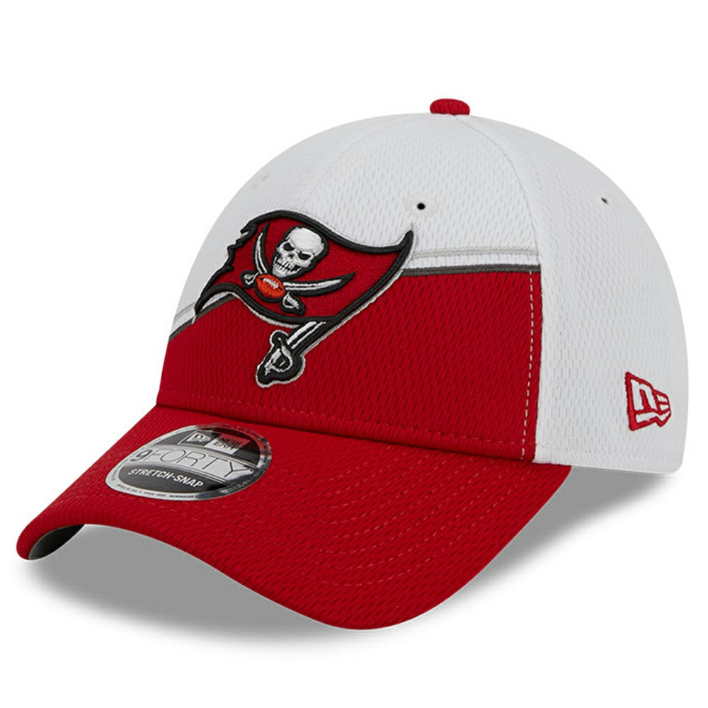 Tampa Bay Buccaneers New Era 2023 Sideline 9FORTY Adjustable Hat - White/Red cheap
