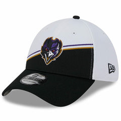 Baltimore Ravens New Era 2023 Sideline 39THIRTY Flex Hat - White/Black outlet