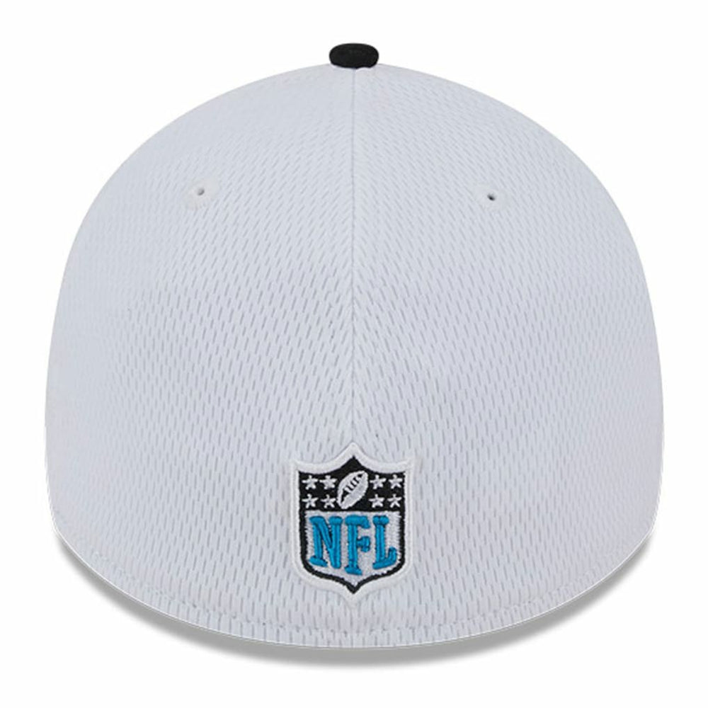 Carolina Panthers New Era 2023 Sideline 39THIRTY Flex Hat - White/Black discount