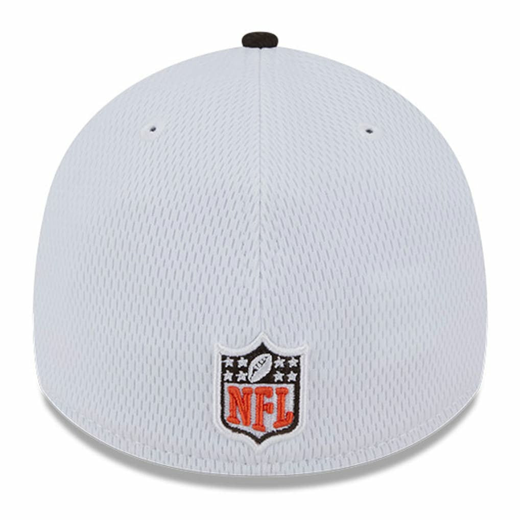 Cleveland Browns New Era 2023 Sideline 39THIRTY Flex Hat - White/Brown discount