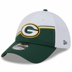 Green Bay Packers New Era 2023 Sideline 39THIRTY Flex Hat - White/Green sale