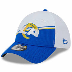 Los Angeles Rams New Era 2023 Sideline 39THIRTY Flex Hat - White/Royal for sale