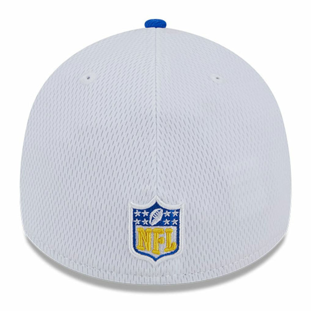 Los Angeles Rams New Era 2023 Sideline 39THIRTY Flex Hat - White/Royal for sale