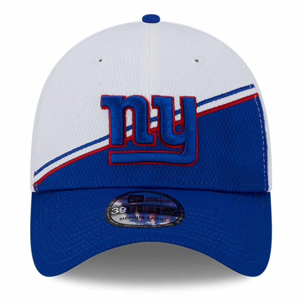 New York Giants New Era 2023 Sideline 39THIRTY Flex Hat - White/Royal sale