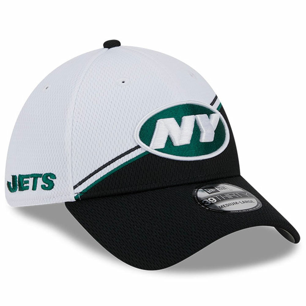 New York Jets New Era 2023 Sideline 39THIRTY Flex Hat - White/Black outlet