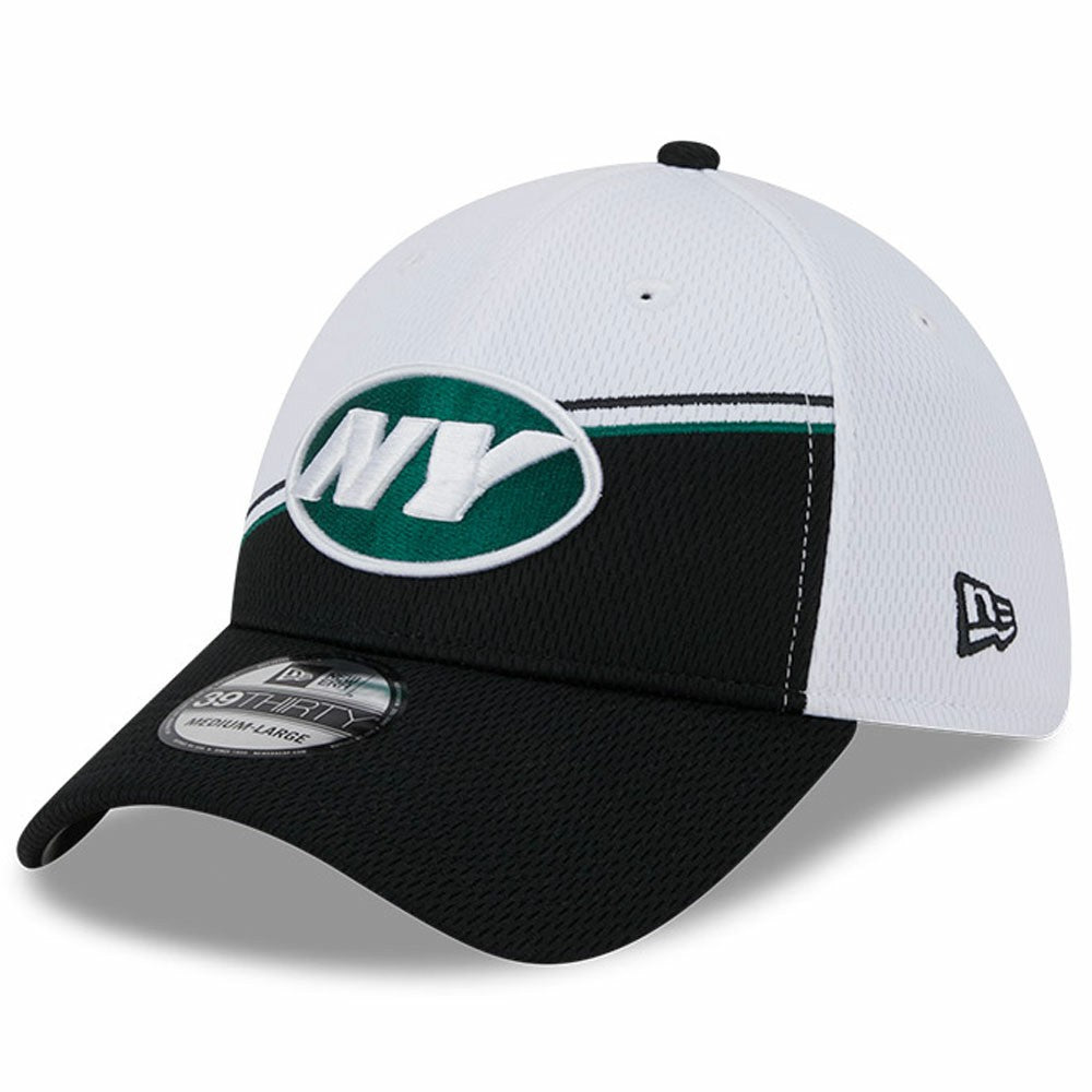 New York Jets New Era 2023 Sideline 39THIRTY Flex Hat - White/Black outlet