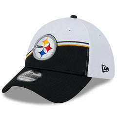 Pittsburgh Steelers New Era 2023 Sideline 39THIRTY Flex Hat - White/Black for sale