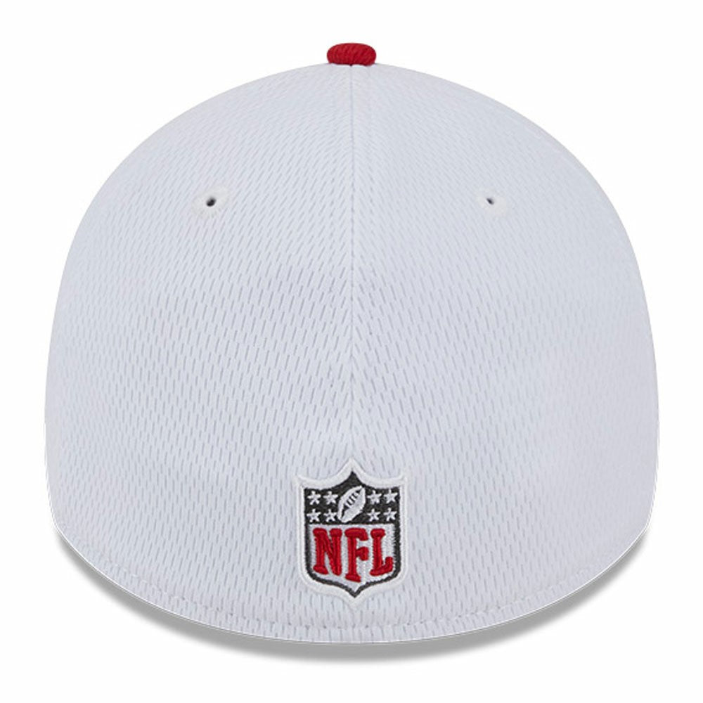 Tampa Bay Buccaneers New Era 2023 Sideline 39THIRTY Flex Hat - White/Red sale