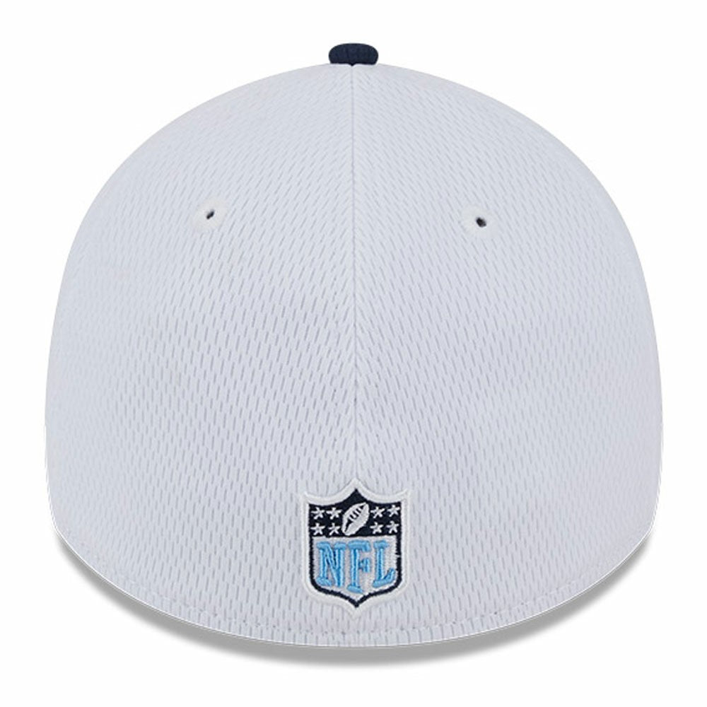 Tennessee Titans New Era 2023 Sideline 39THIRTY Flex Hat - White/Navy for sale