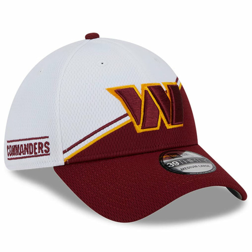 Washington Commanders New Era 2023 Sideline 39THIRTY Flex Hat - White/Burgundy online