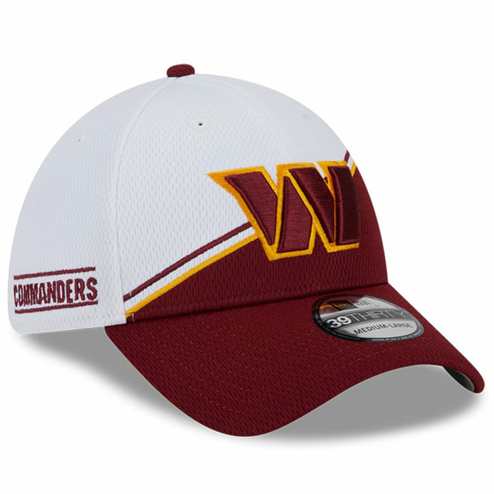 Washington Commanders New Era 2023 Sideline 39THIRTY Flex Hat - White/Burgundy online