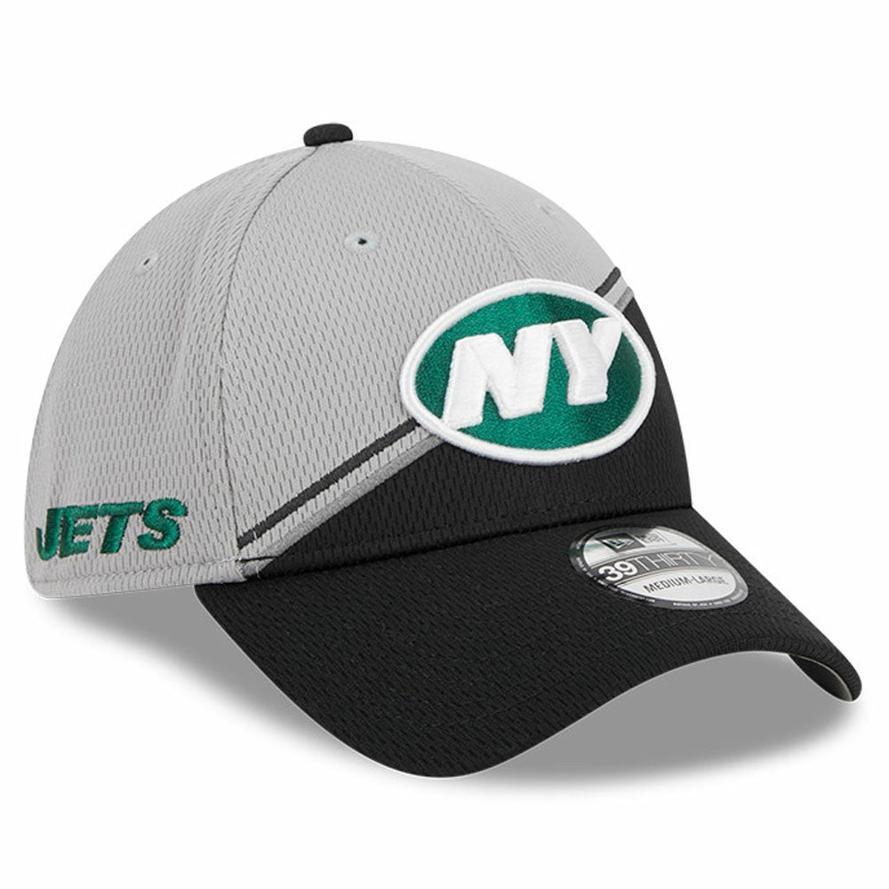 New York Jets New Era 2023 Sideline 39THIRTY Flex Hat - Gray/Black cheap