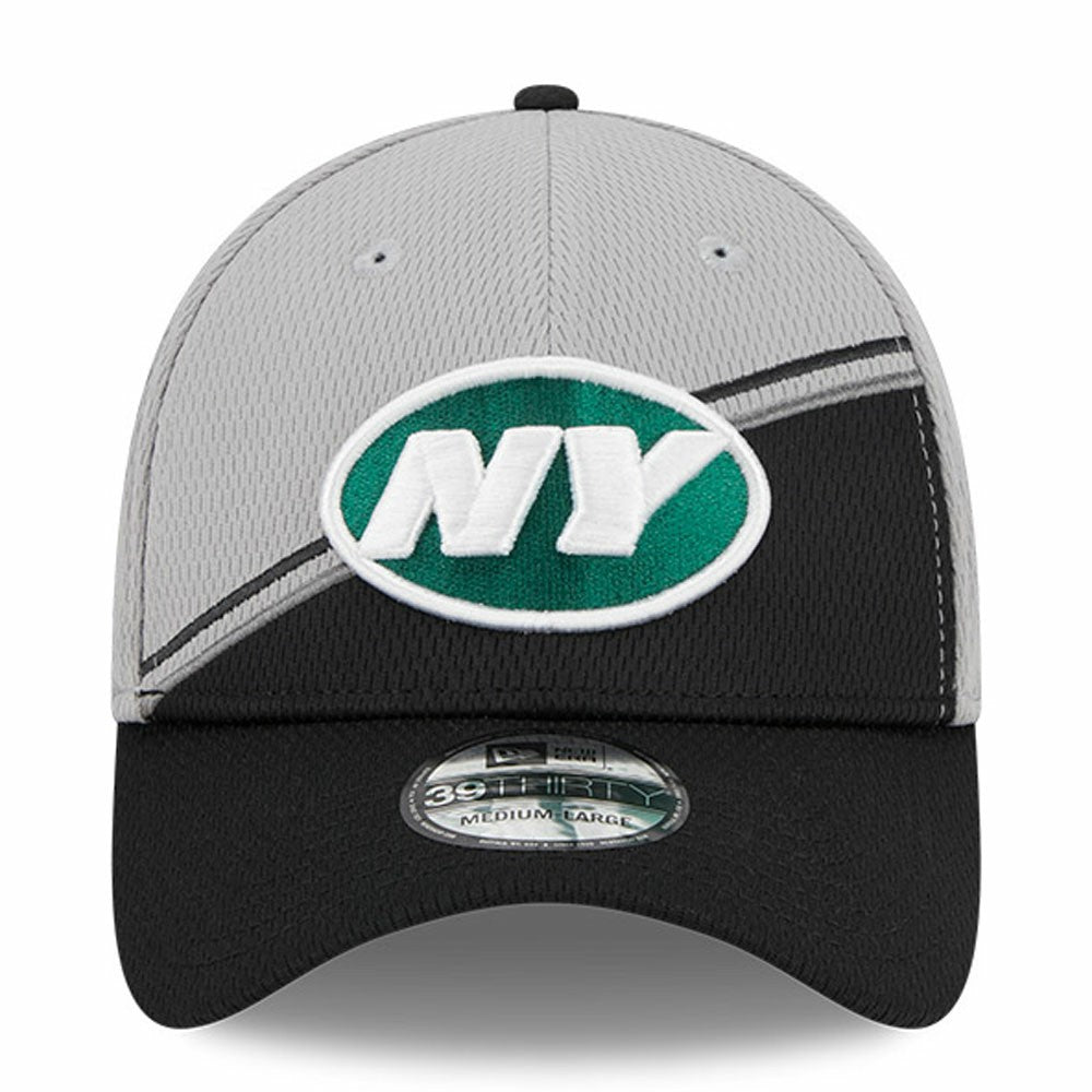 New York Jets New Era 2023 Sideline 39THIRTY Flex Hat - Gray/Black cheap