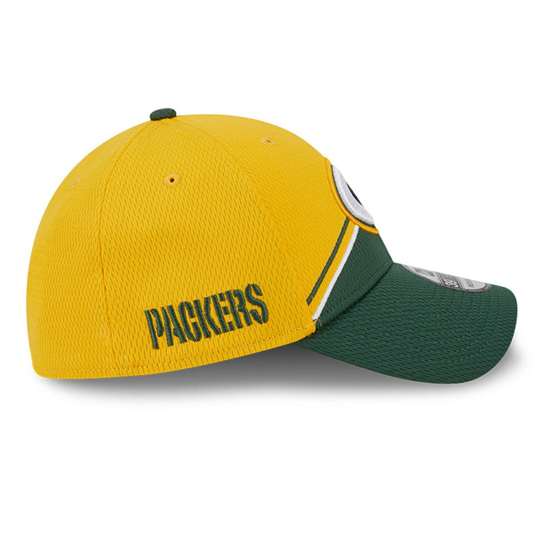 Green Bay Packers New Era 2023 Sideline 39THIRTY Flex Hat - Gold/Green sale