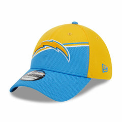 Los Angeles Chargers New Era 2023 Sideline 39THIRTY Flex Hat - Gold/Powder Blue for sale