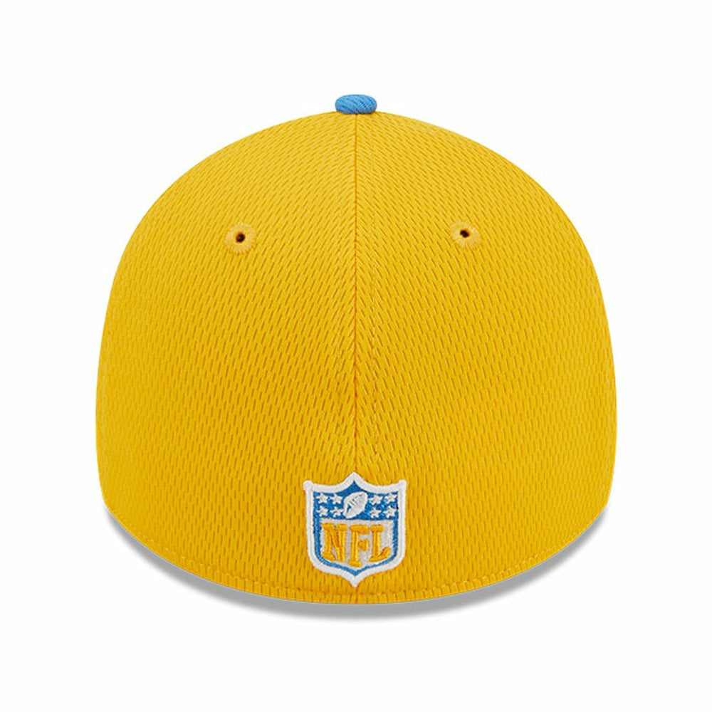 Los Angeles Chargers New Era 2023 Sideline 39THIRTY Flex Hat - Gold/Powder Blue for sale