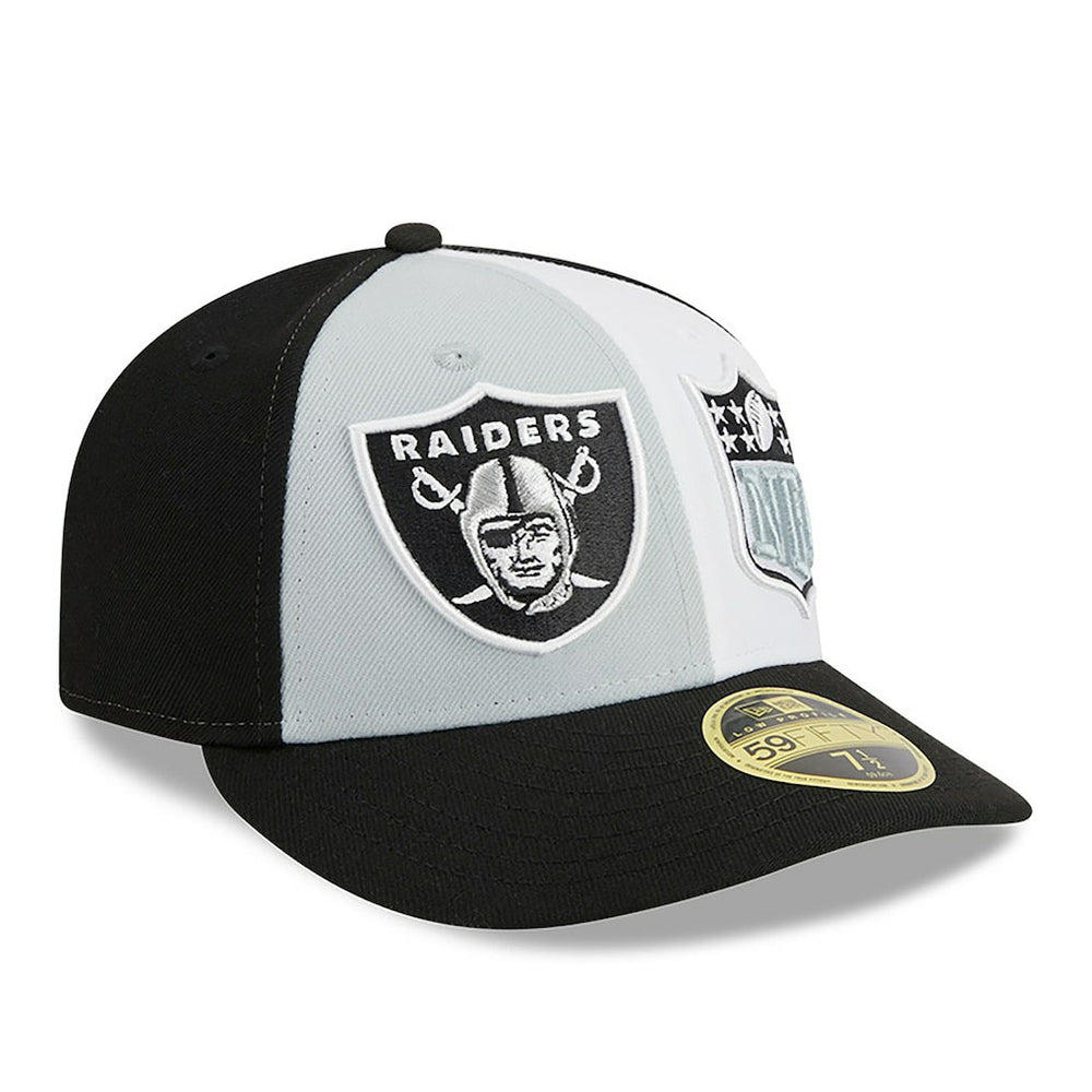 Las Vegas Raiders New Era 2023 Sideline Low Profile 59FIFTY Fitted Hat - Gray/Black discount