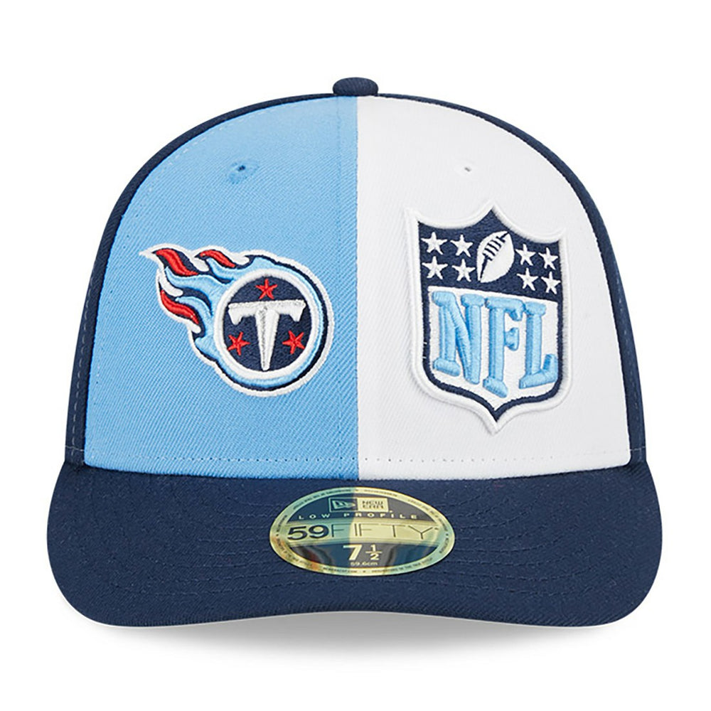 Tennessee Titans New Era 2023 Sideline Low Profile 59FIFTY Fitted Hat - Light Blue/Navy cheap