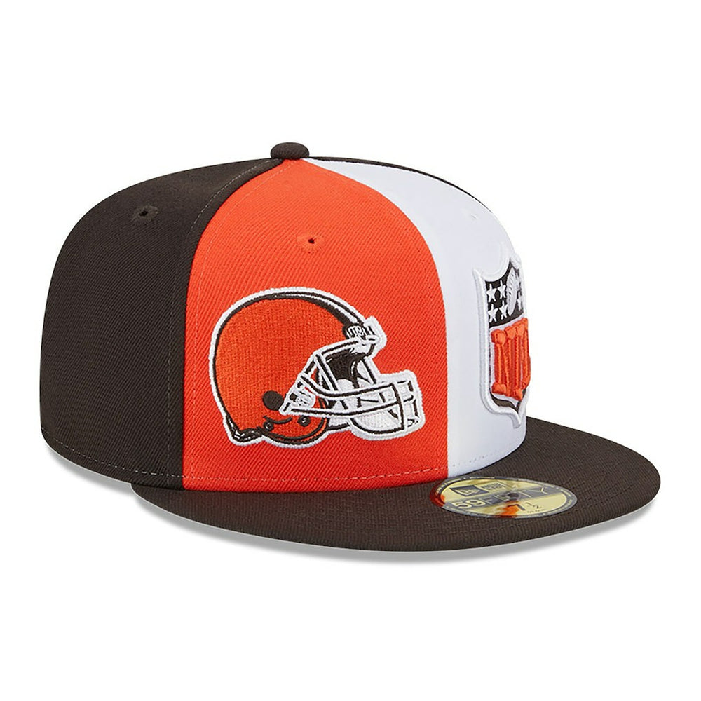 Cleveland Browns New Era 2023 Sideline 59FIFTY Fitted Hat - Orange/Brown on sale