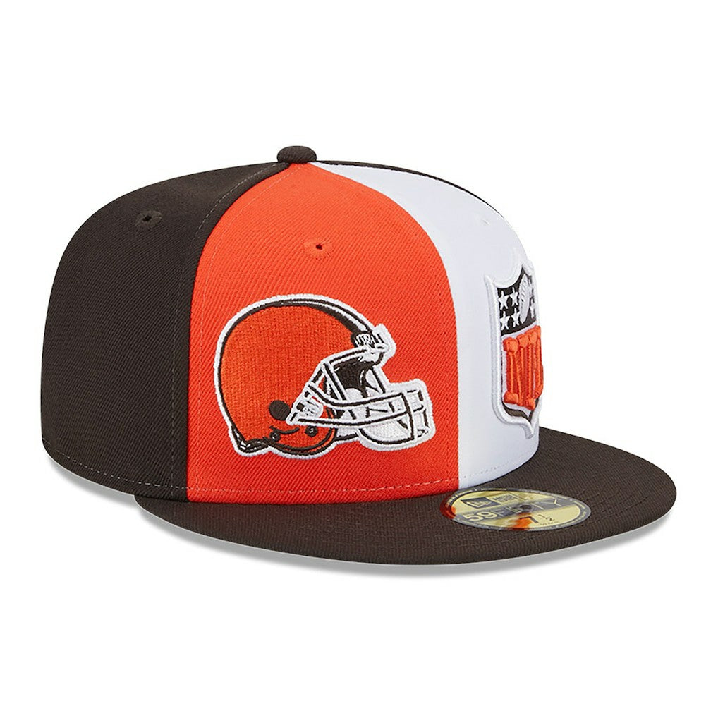 Cleveland Browns New Era 2023 Sideline 59FIFTY Fitted Hat - Orange/Brown on sale