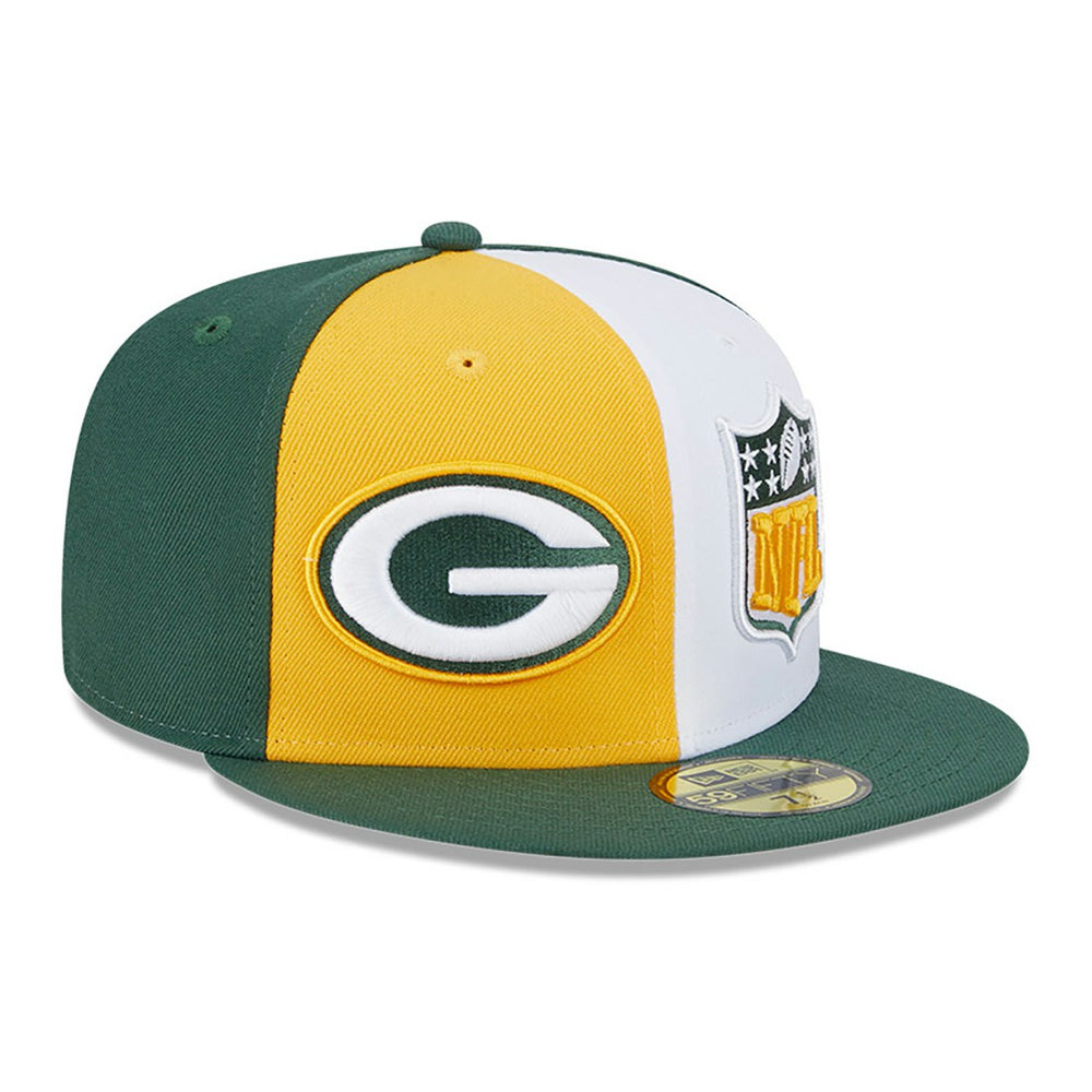 Green Bay Packers New Era 2023 Sideline 59FIFTY Fitted Hat - Gold/Green outlet