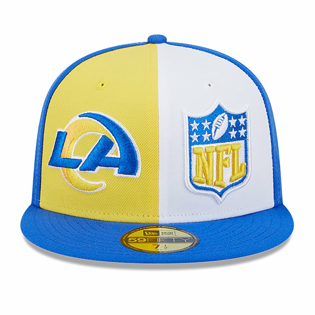 Los Angeles Rams New Era 2023 Sideline 59FIFTY Fitted Hat - Gold/Royal outlet