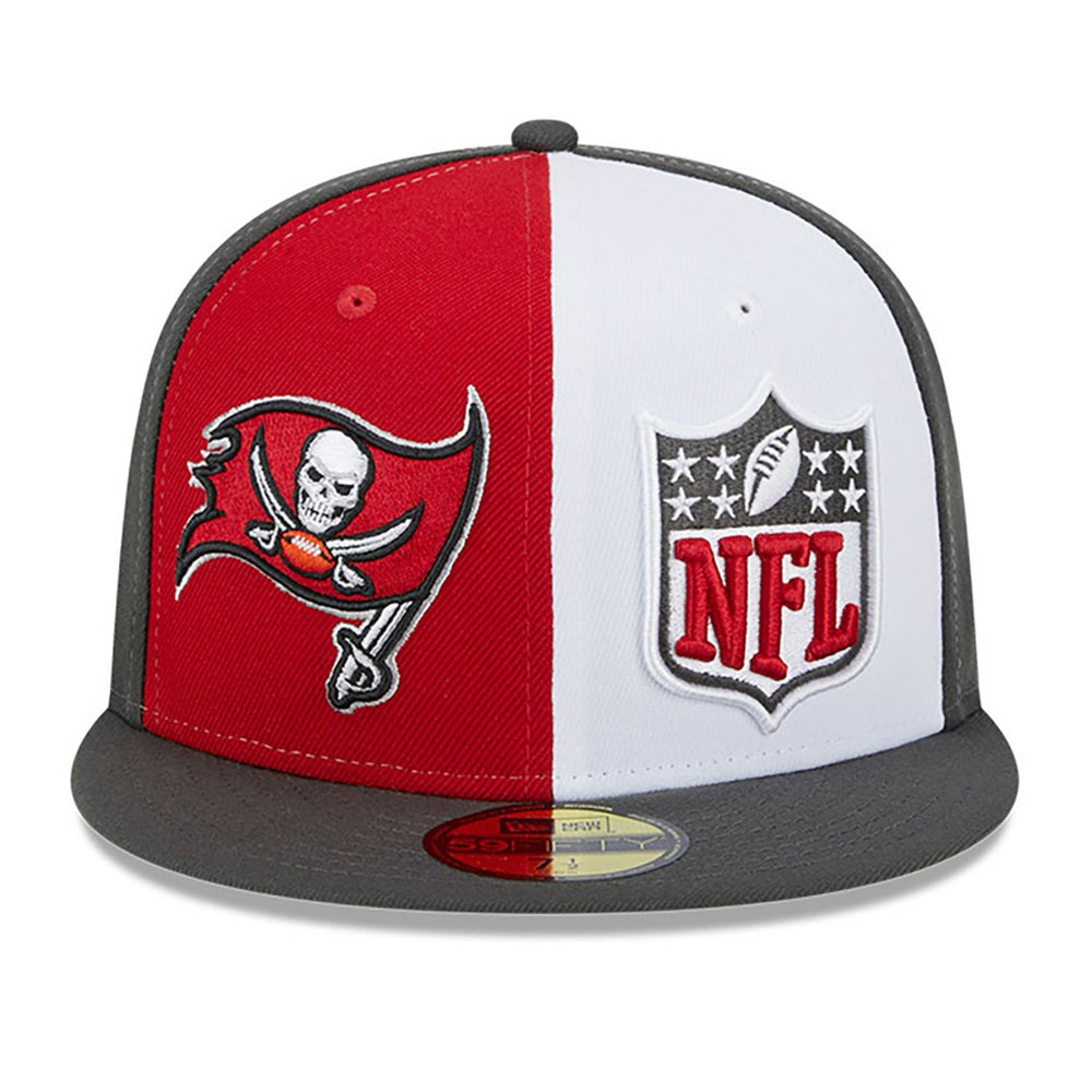 Tampa Bay Buccaneers New Era 2023 Sideline 59FIFTY Fitted Hat - Red/Pewter discount