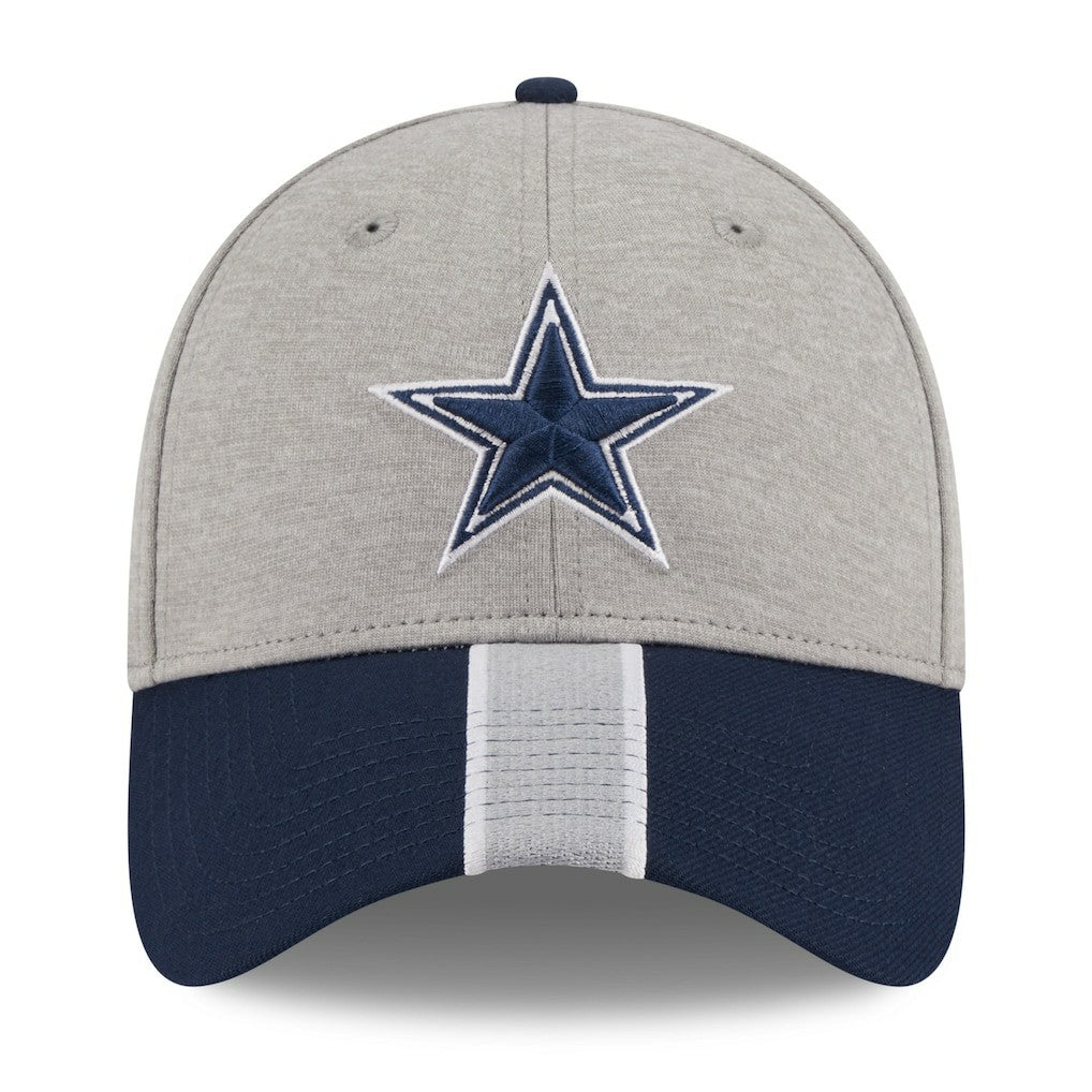 Dallas Cowboys New Era Stripe 39THIRTY Flex Hat - Heather Silver for sale
