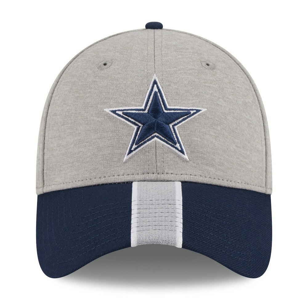 Dallas Cowboys New Era Stripe 39THIRTY Flex Hat - Heather Silver for sale