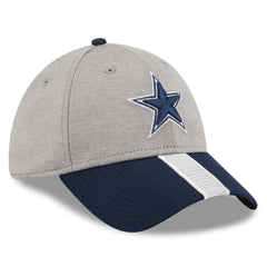Dallas Cowboys New Era Stripe 39THIRTY Flex Hat - Heather Silver for sale