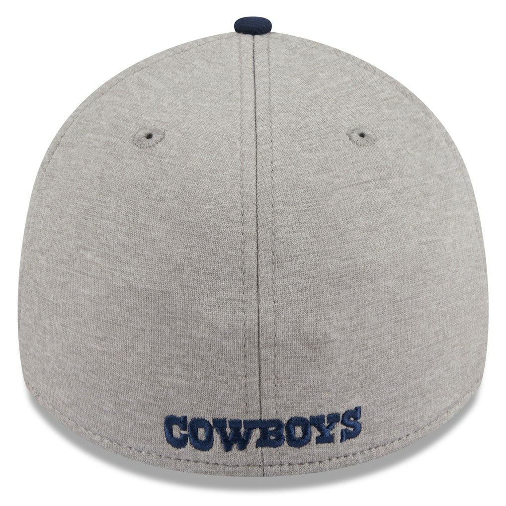 Dallas Cowboys New Era Stripe 39THIRTY Flex Hat - Heather Silver for sale