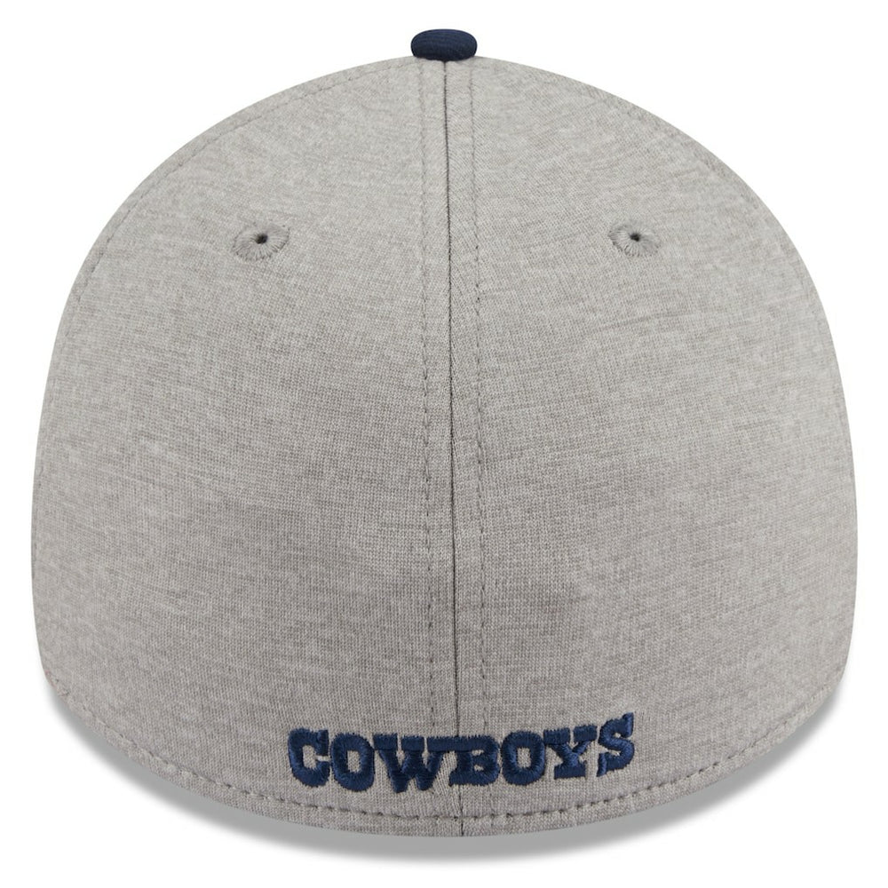 Dallas Cowboys New Era Stripe 39THIRTY Flex Hat - Heather Silver for sale