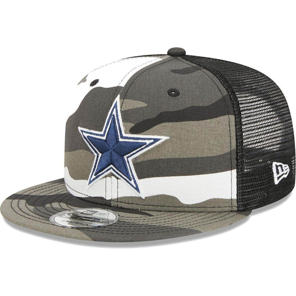 Dallas Cowboys New Era Urban Camo 9FIFTY Trucker Snapback Hat discount