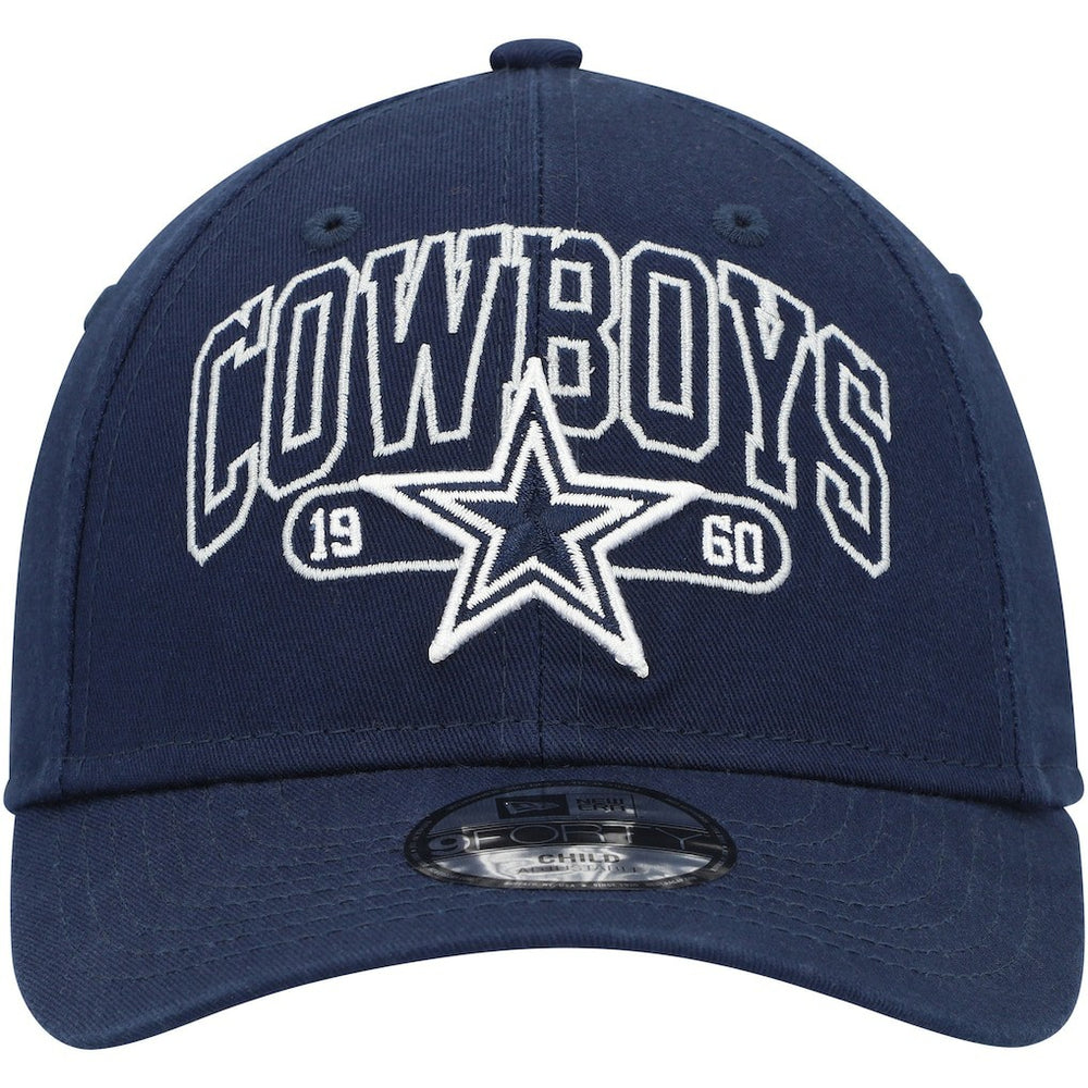 Dallas Cowboys New Era Preschool Outline 9FORTY Adjustable Hat - Navy online