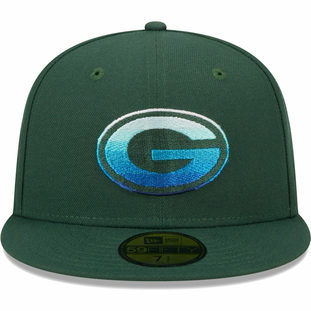 Green Bay Packers New Era Gradient 59FIFTY Fitted Hat - Green cheap