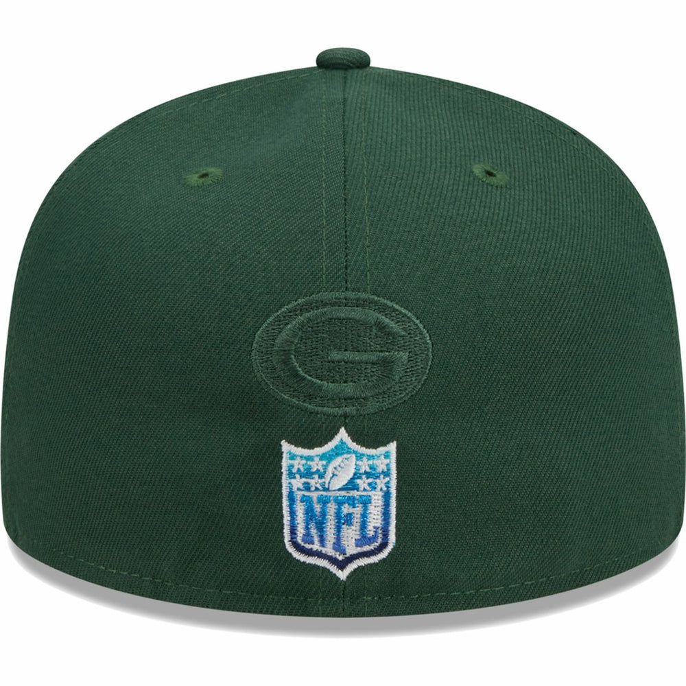Green Bay Packers New Era Gradient 59FIFTY Fitted Hat - Green cheap