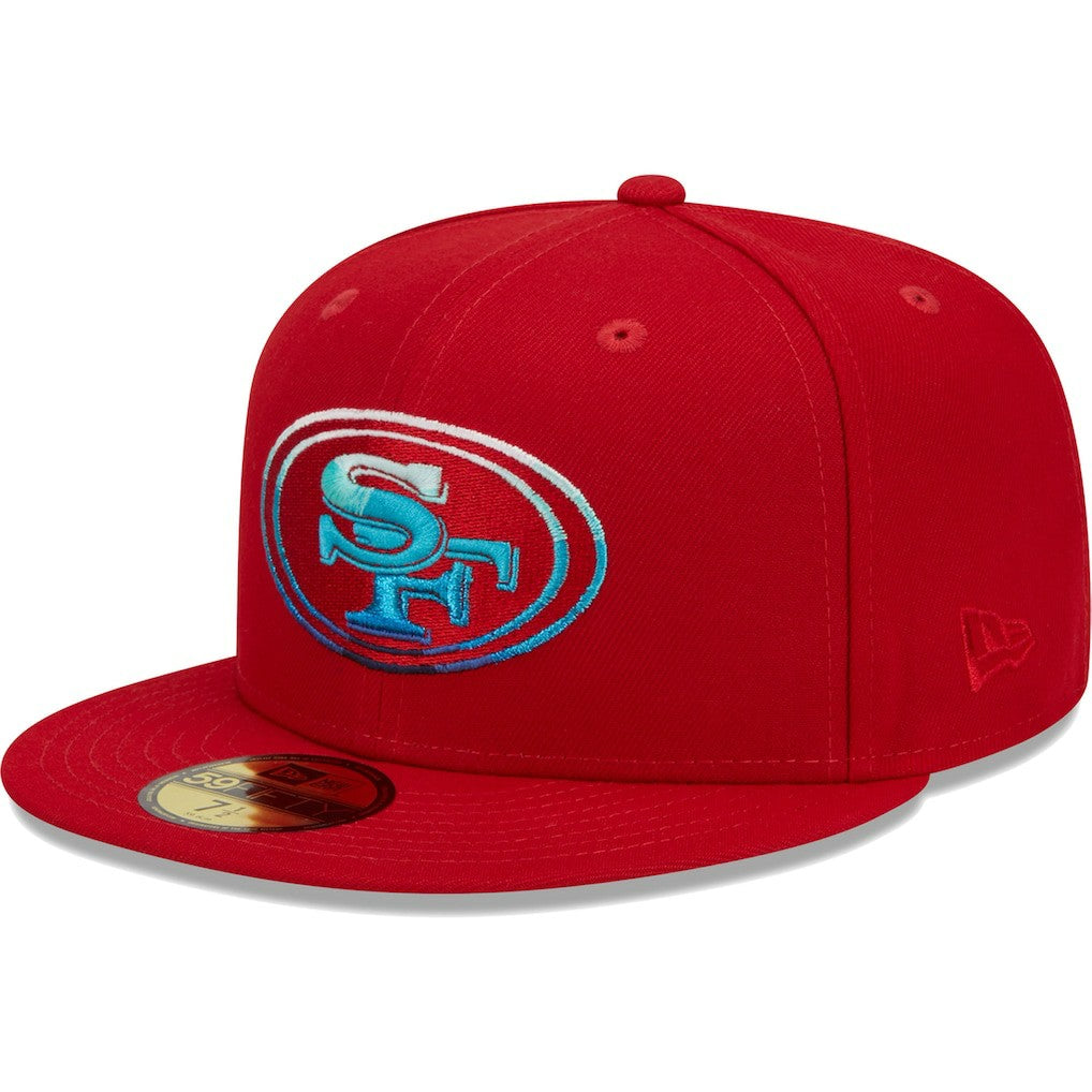 San Francisco 49ers New Era Gradient 59FIFTY Fitted Hat - Scarlet cheap