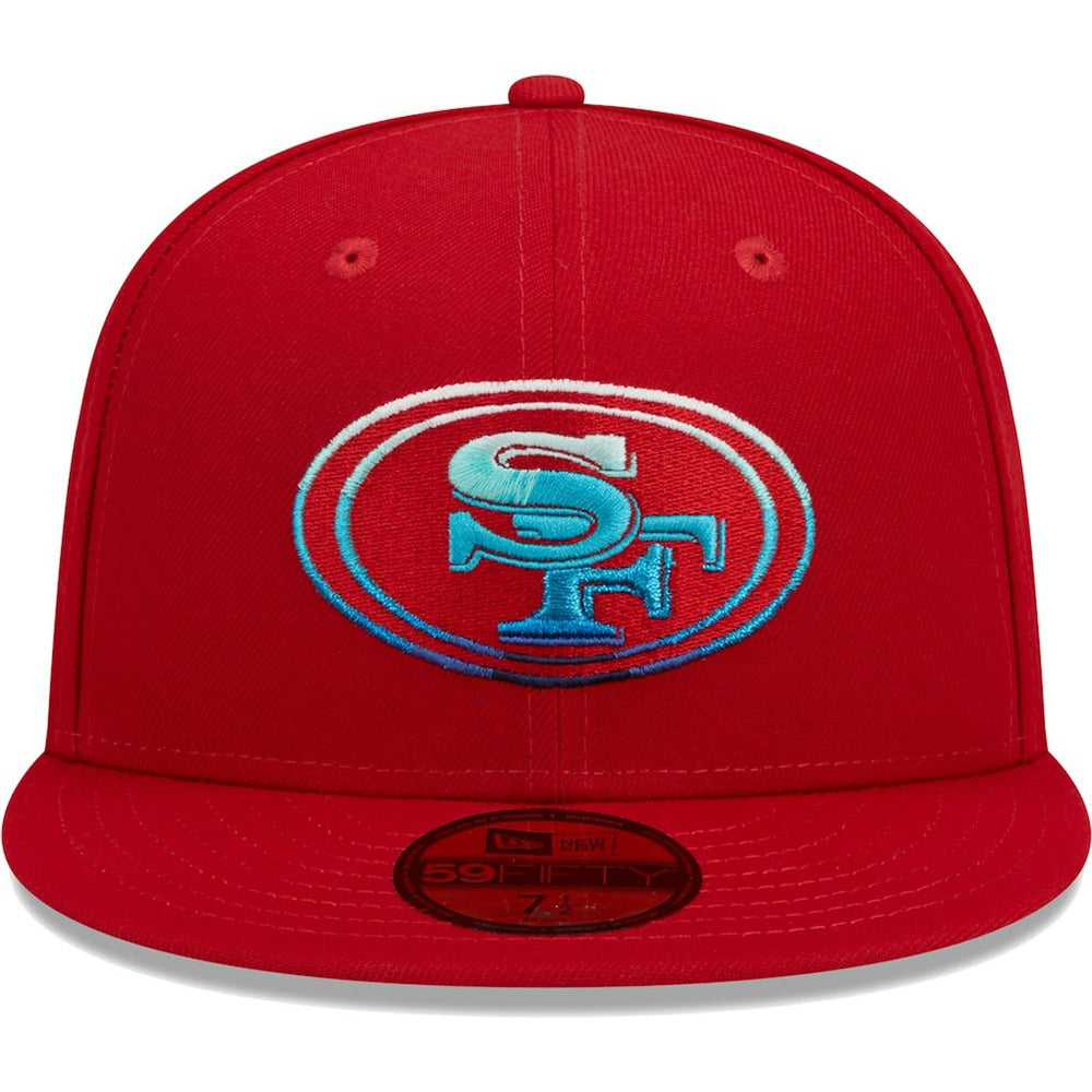 San Francisco 49ers New Era Gradient 59FIFTY Fitted Hat - Scarlet cheap