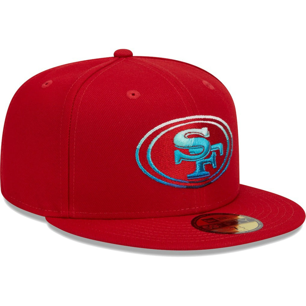 San Francisco 49ers New Era Gradient 59FIFTY Fitted Hat - Scarlet cheap