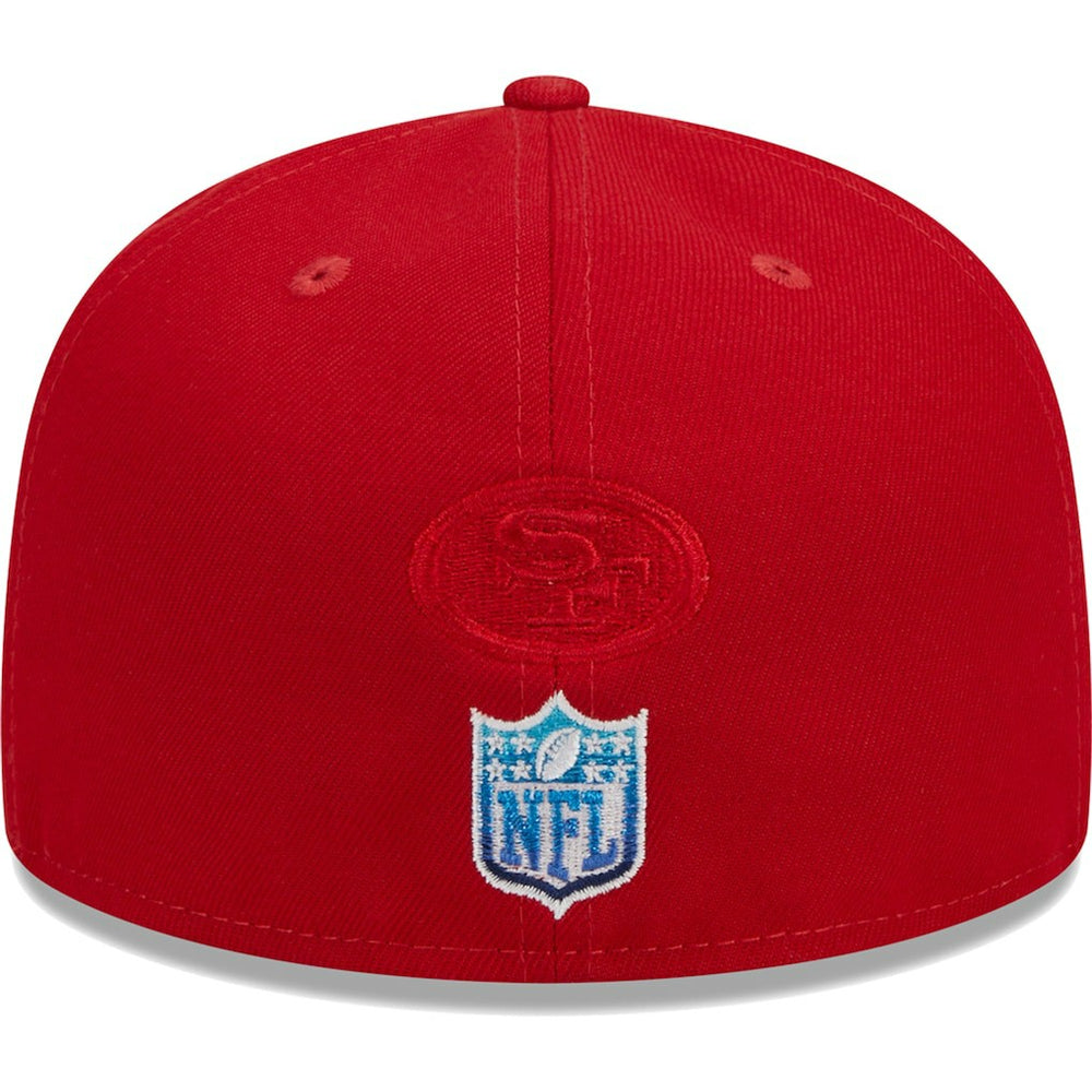 San Francisco 49ers New Era Gradient 59FIFTY Fitted Hat - Scarlet cheap