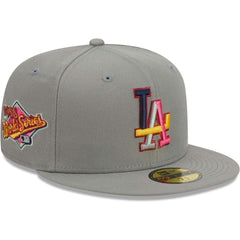 Los Angeles Dodgers Color Pack 59FIFTY Fitted Hat - Gray | New Era