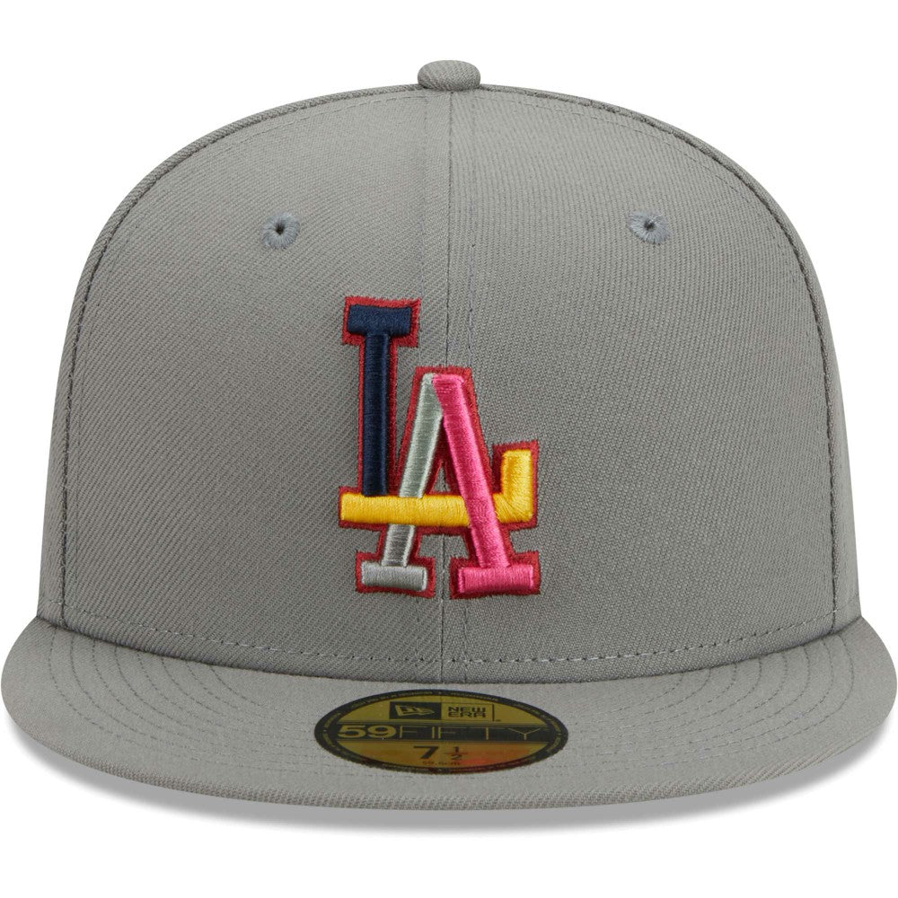 Los Angeles Dodgers Color Pack 59FIFTY Fitted Hat - Gray | New Era