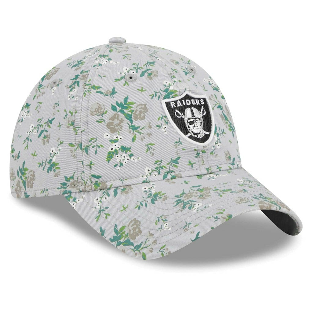 Las Vegas Raiders New Era Girls Youth Bouquet 9TWENTY Adjustable Hat - Gray outlet