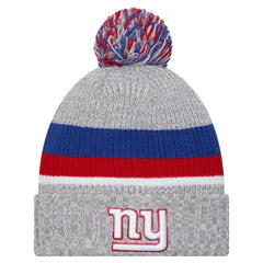 New York Giants New Era Youth Cuffed Knit Hat with Pom - Heather Gray sale