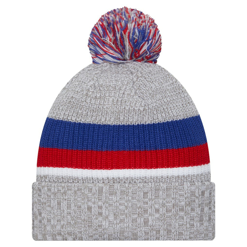 New York Giants New Era Youth Cuffed Knit Hat with Pom - Heather Gray sale