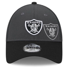 Las Vegas Raiders New Era Preschool Reflect 9FORTY Adjustable Hat - Graphite/Black sale